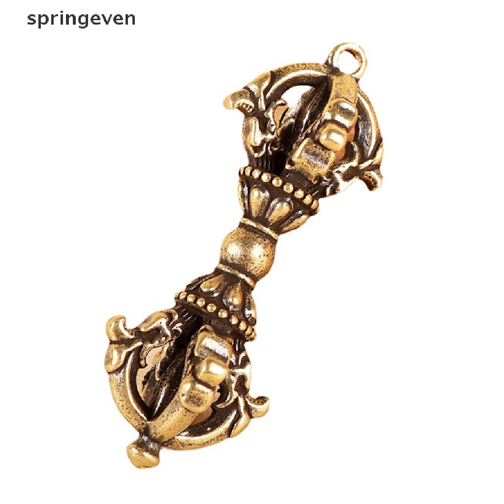 springeven Tibetan Handcraft Buddhist Copper Five Shares Dorje Vajra Pestle Key Ornaments RFT