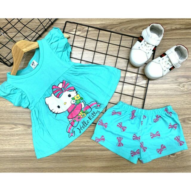Combo 4b đồ ngắn cho bé gái chỉ 150K