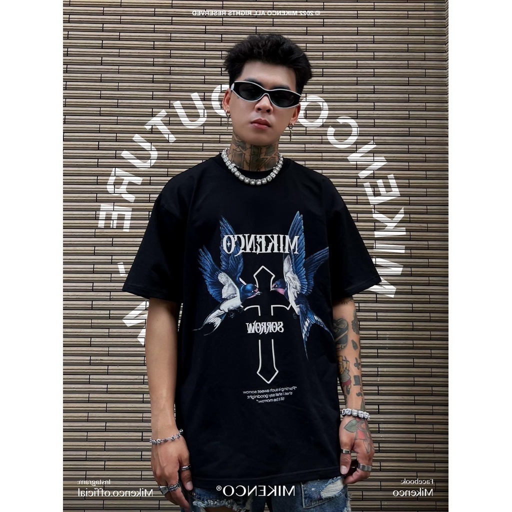 Áo thun tay lỡ Sorrow Cánh Chim form rộng siêu đẹp- Áo phông nam nữ Unisex phong cách hàn quốc vải cotton