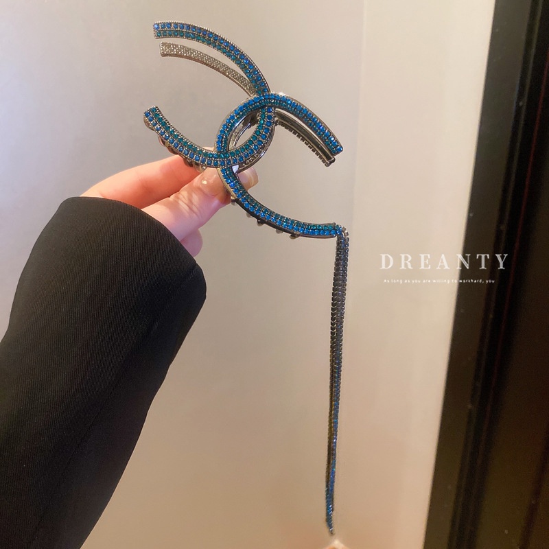 Kẹp Tóc Cá Mập Đính Kim Cương Giả Phong Cách Hàn Quốc Thời Trang Mới