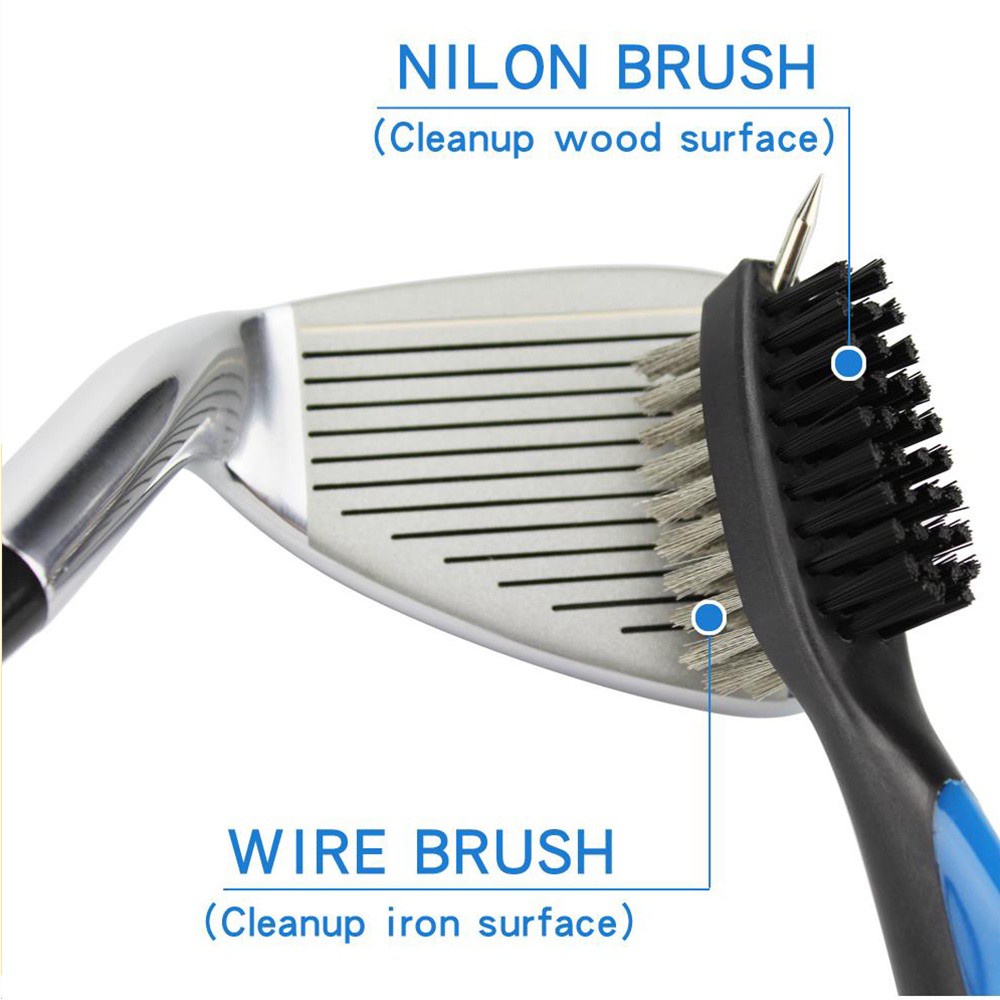 Daphne Bộ Dụng Cụ Vệ Sinh Gậy Đánh Golf Hai Mặt Bằng Nylon Siêu Bền Nhiều Màu Có Móc Treo Tiện Dụng