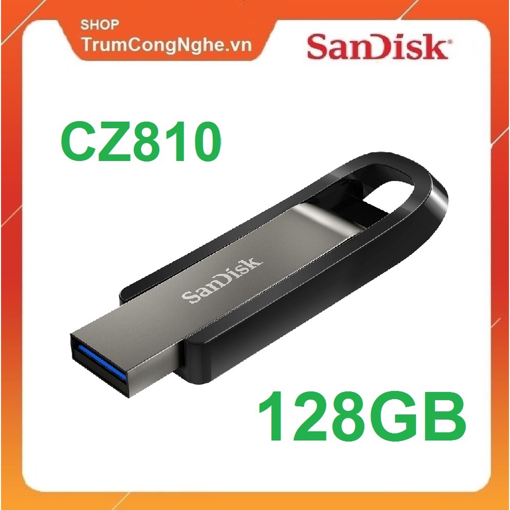 USB 3.2 SanDisk Extreme Go CZ810 128GB Tốc Độ upto 395MB/s Siêu Nhanh