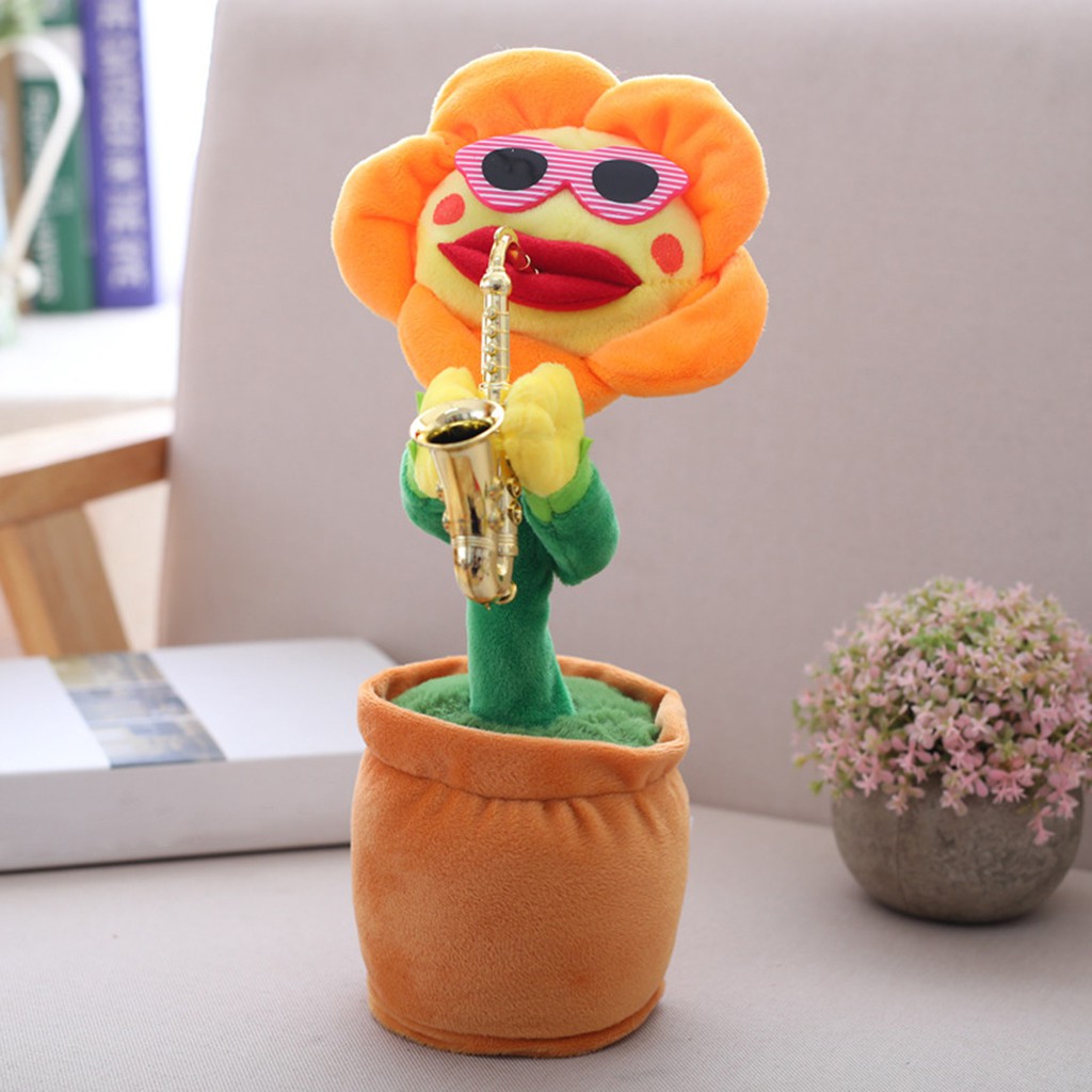 [Kloware] Búp Bê Nhồi Bông Hoa Hướng Dương Biết Hát Nhảy Múa Có