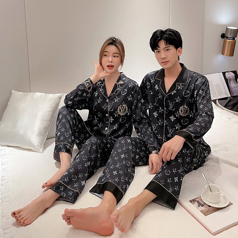 Bộ Pyjama lụa mềm mại dành cho các cặp đôi chất siêu đẹp