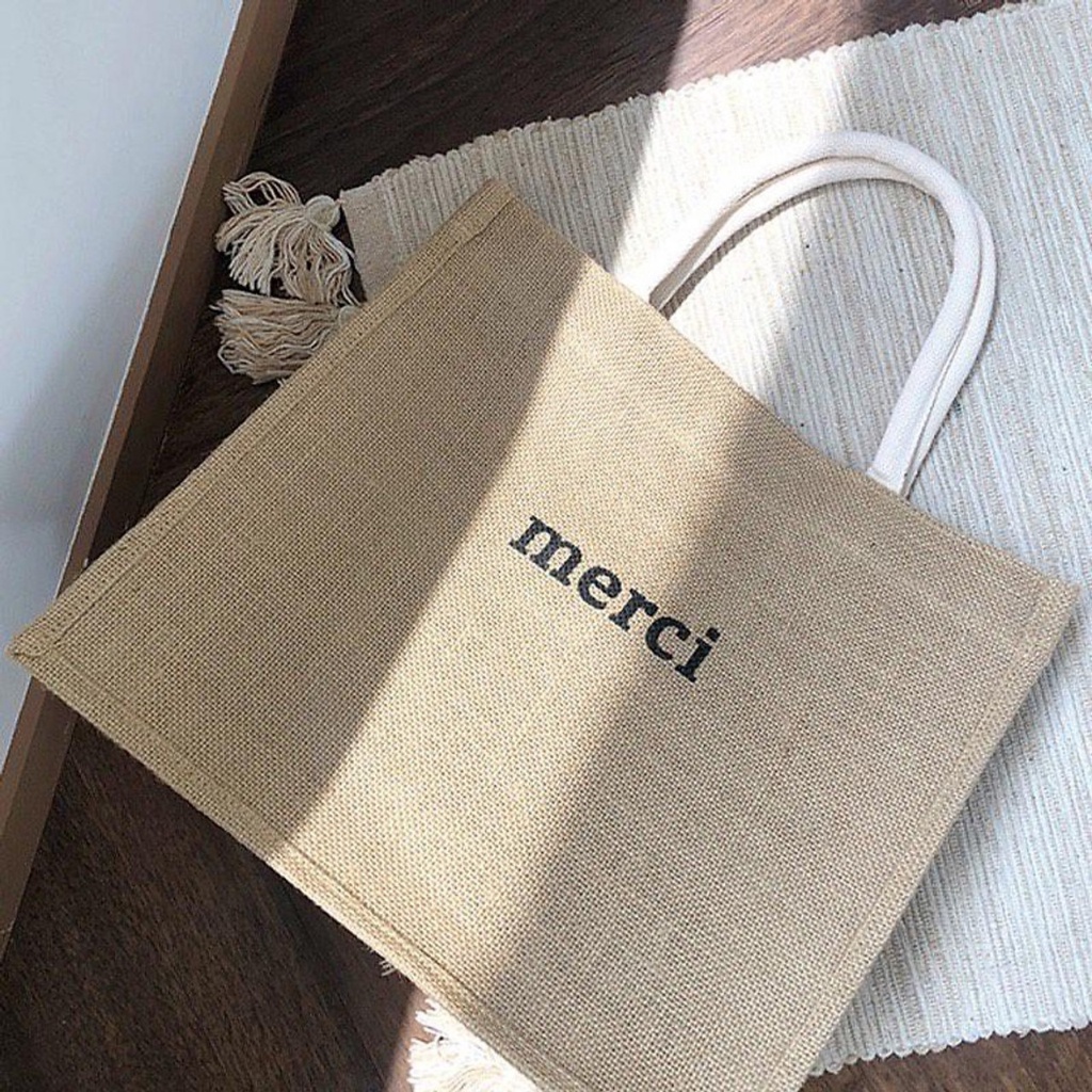 (HCM) Túi Cói Đi Biển Phong Cách Vintage Size Lớn Đựng Được Nhiều Đồ Có Lớp Lót Và Đáy Giữ Form - Túi Xách Thời Trang Nữ