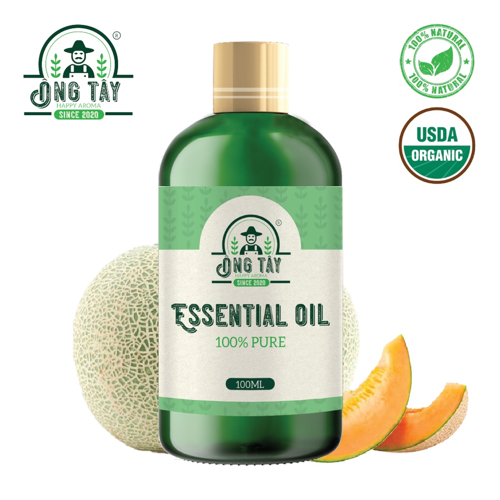 Tinh dầu hữu cơ Organic Dưa Lưới ÔNG TÂY mẫu thử 100ml.
