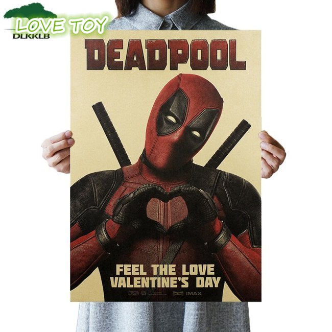 Poster Siêu Anh Hùng Deadpool Treo Tường 51.5x36cm