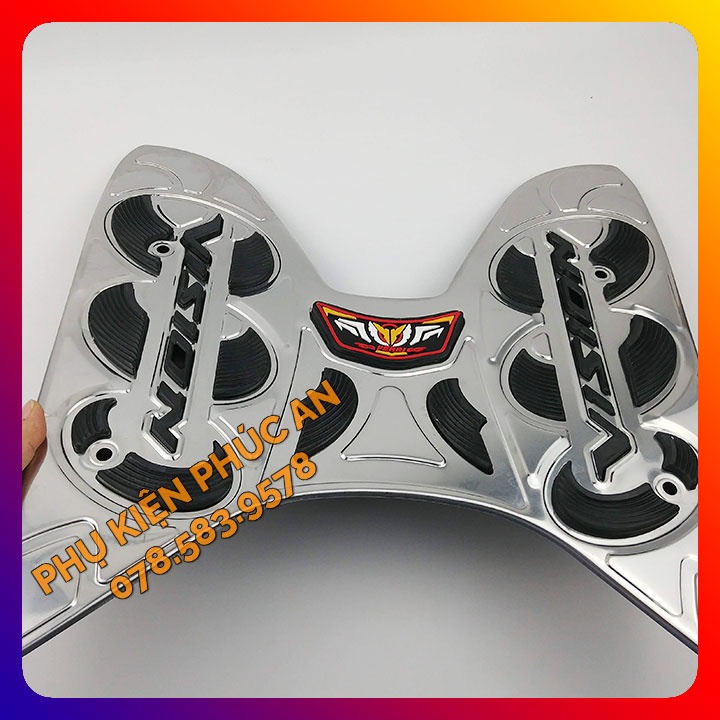 Thảm lót sàn INOX, CAO SU xe VISION năm 2014 2015 2016 2017 2018 2019 2020 gác để chân trước xe Honda