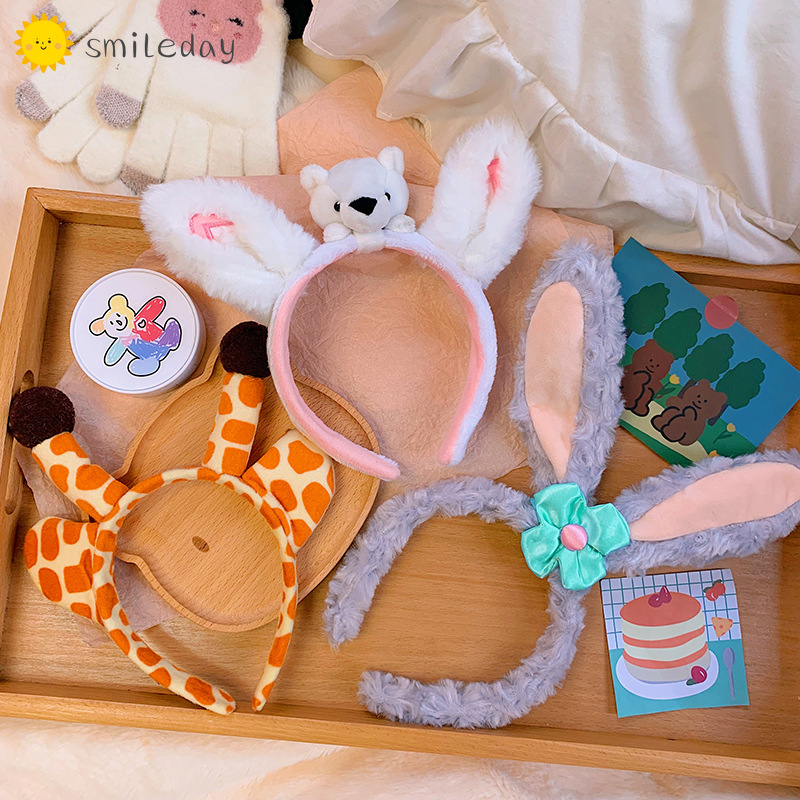 Băng Đô Tai Thỏ Dễ Thương Phong Cách Hàn Quốc