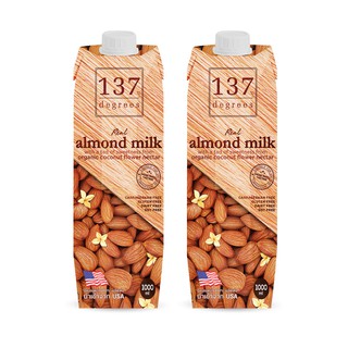 Combo 2 Hộp Sữa Hạt 137 Degrees Hạnh Nhân Nguyên Chất 1000ml