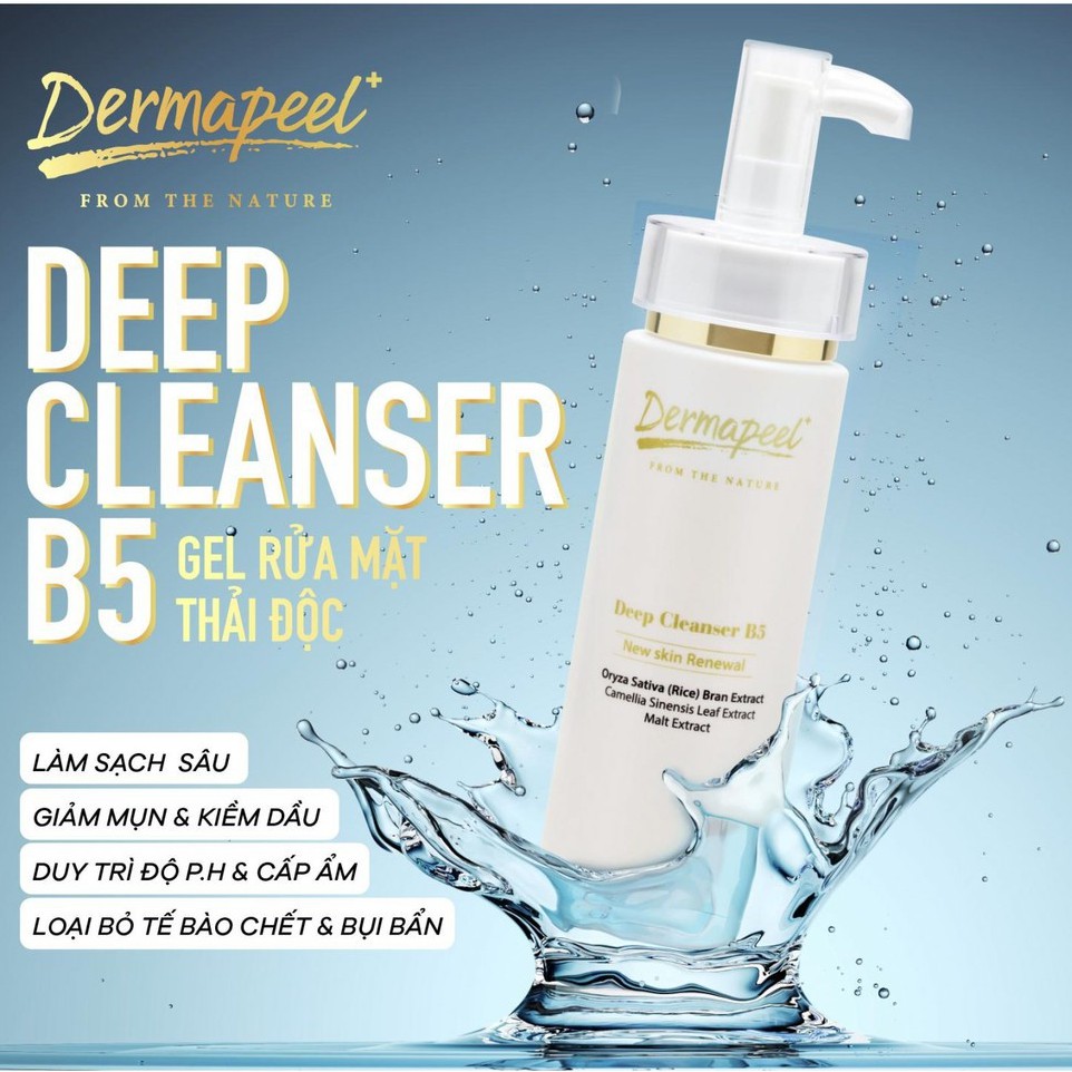 Sữa rửa mặt Dermapeel Deep Cleanser B5 - Sữa rửa mặt Hàn Quốc cao cấp Dermapeel | BigBuy360 - bigbuy360.vn