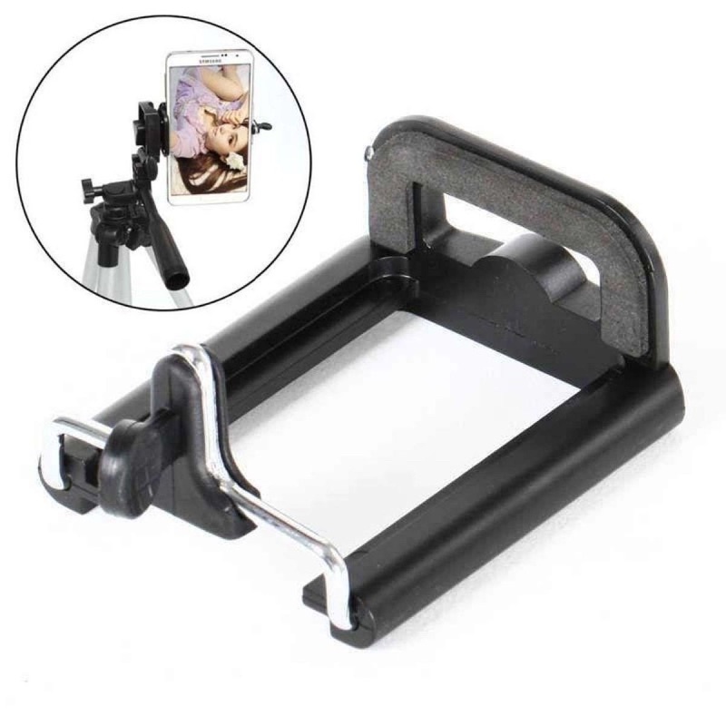 Đầu kẹp điện thoại gắn chân tripod, gậy chụp ảnh ren chuẩn 1/4 inch