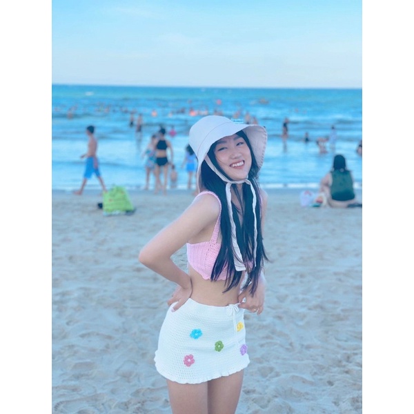 Set bikini len móc cho nữ . kèm feedback của khách