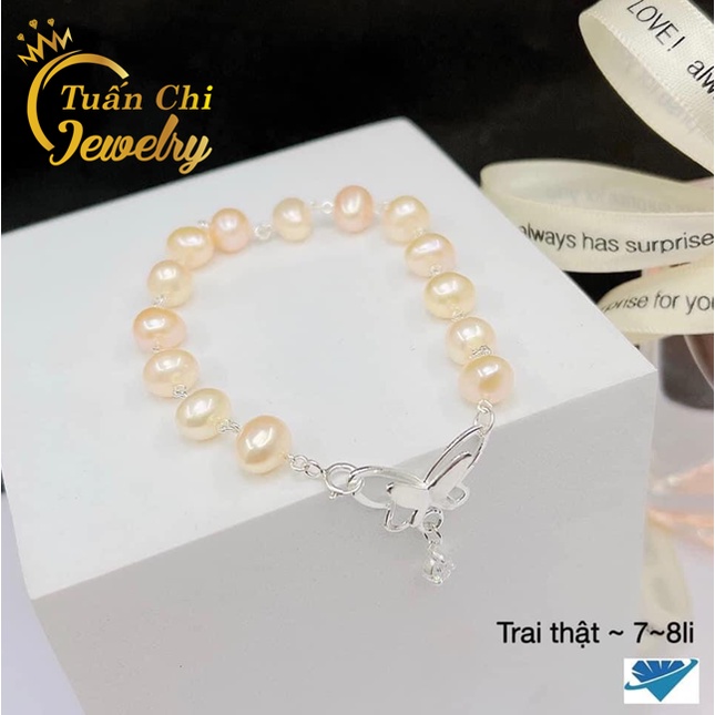 Lắc Tay Nữ Bạc Ta Kết Hợp Ngọc Sang Chảnh, Vòng Tay Bạc Nữ Mẫu Mới Nhất