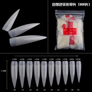 Móng nối nhọn phom dài đẹp