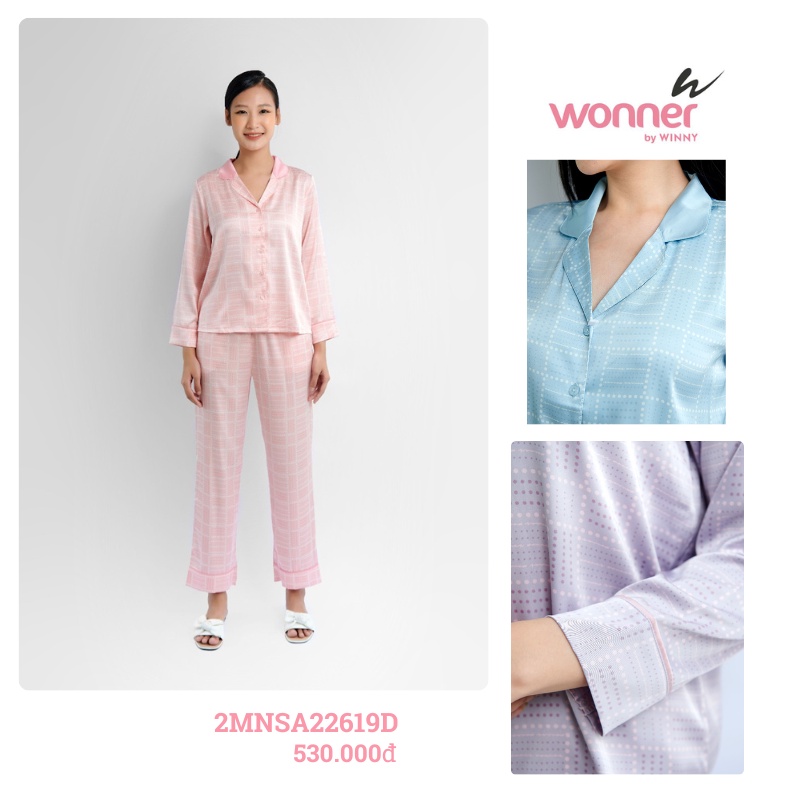 Bộ đồ mặc nhà pyjamas dài tay quần dài - 2MNSA22619D