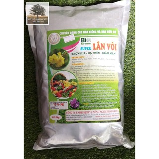 KHỬ TRÙNG ĐẤT - SUPER LÂN VÔI BIO GREEN 2KG ( GIÁ RẺ NHẤT )