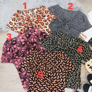 Áo kiểu xoắn ngực lưới siêu đẹp