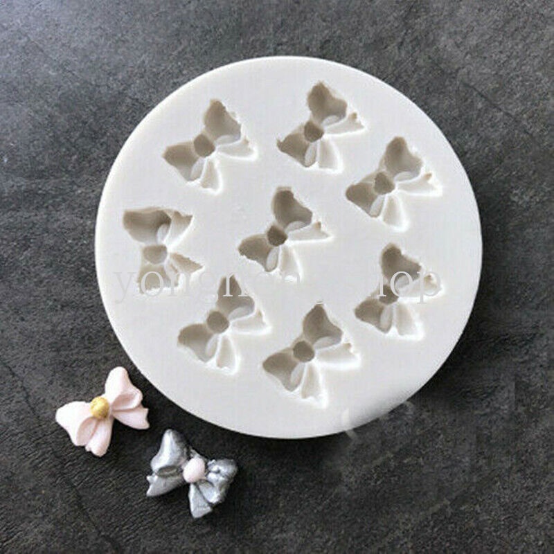 Khuôn Silicone Làm Bánh/Xà Phòng/Sô Cô La/Xà Phòng Hình Nơ Dễ Thương