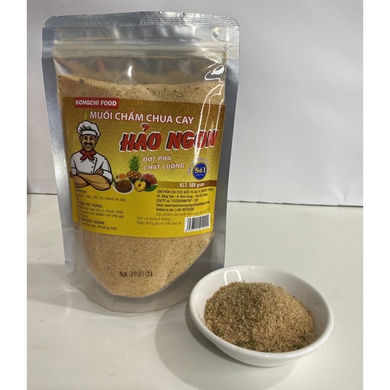 Gói 500g muối chấm chua cay Hảo Ngon