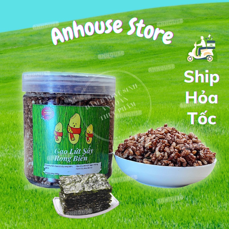 Gạo lứt sấy Rong biển giòn ngon - Ăn chay giảm cân hiệu quả