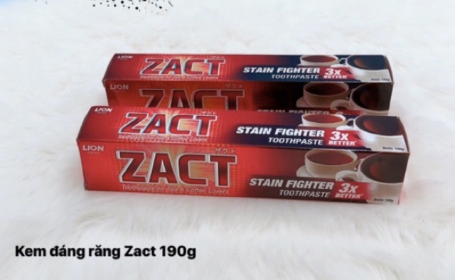 KEM ĐÁNH RĂNG ZACT LION - Stain Fighter 190g