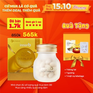 [PHIÊN BẢN NÂNG CẤP] Thực phẩm bảo vệ sức khỏe INNERB AQUA RICH DOUBLEUP(giữ ẩm da sáng mịn từ AxitHyaluronic) 70 viên