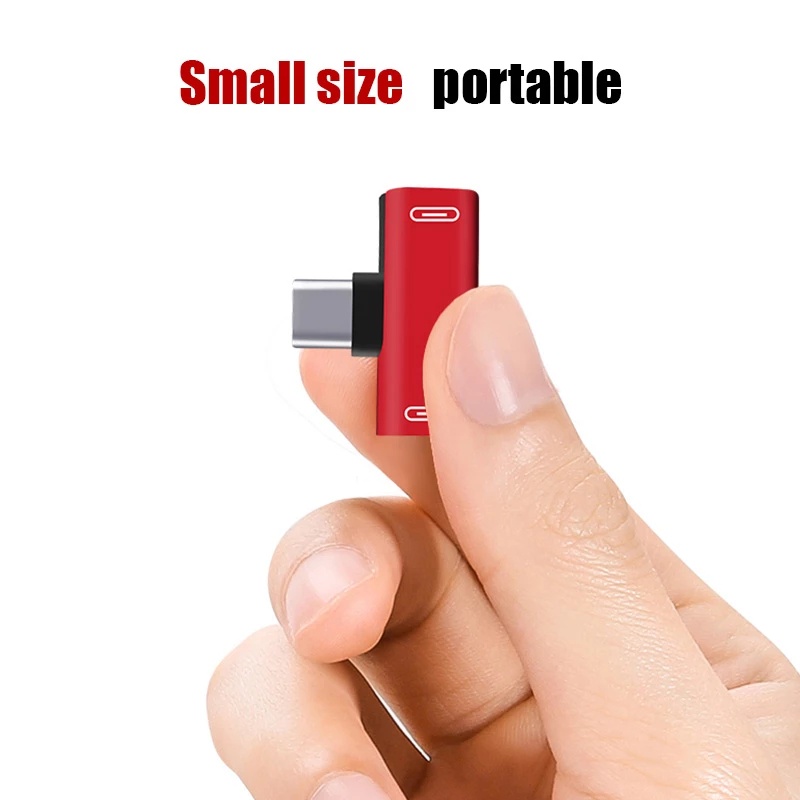 Đầu chuyển đổi 2 trong 1 từ hai cổng Usb sang Type C