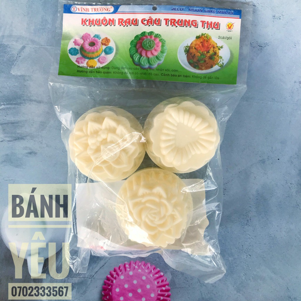 Bộ 6 khuôn rau câu trung thu mini