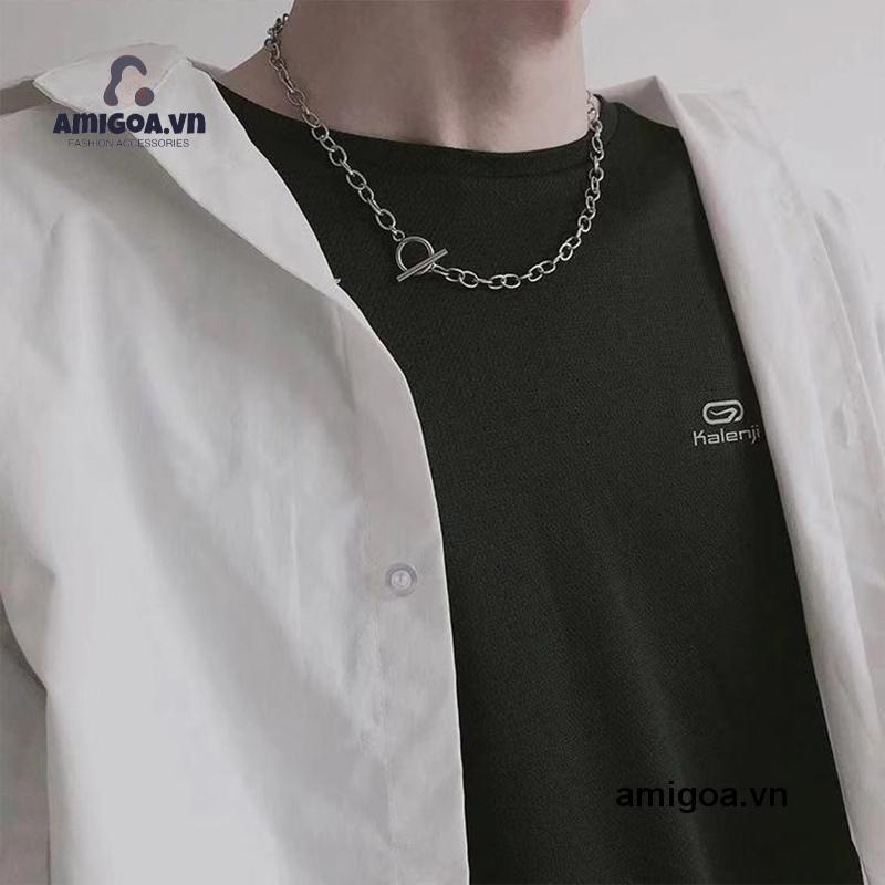✨✨Vòng cổ nam nữ dây xích khoá OT basic đơn giản