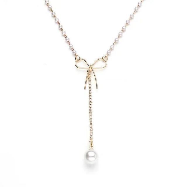 Vòng Cổ Choker Đính Ngọc Trai Thời Trang Dành Cho Nữ