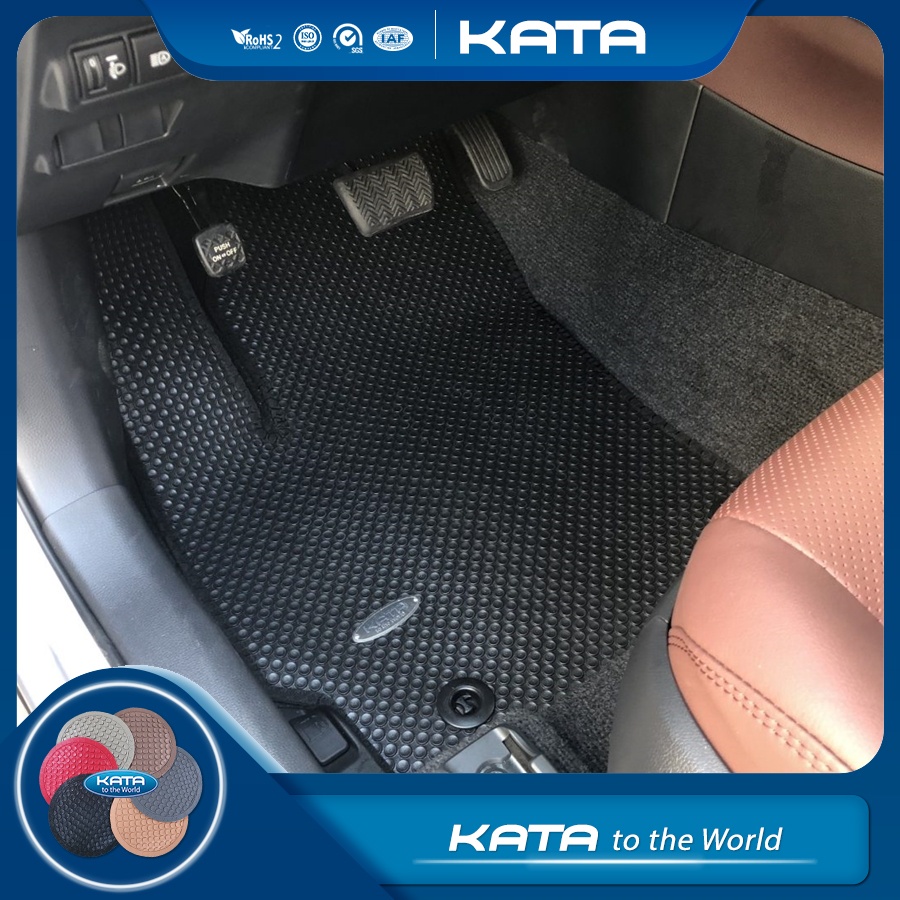 Thảm lót ô tô KATA cho xe Toyota Corolla Cross  - Khít với sàn, Chống trơn, Không mùi, Không ẩm mốc