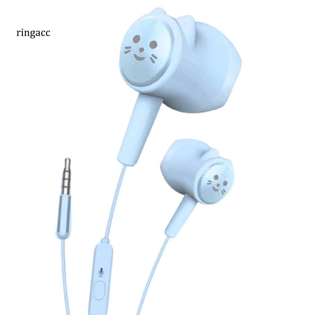 Tai nghe có dây RGA bằng nhựa trọng lượng nhẹ màu kẹo