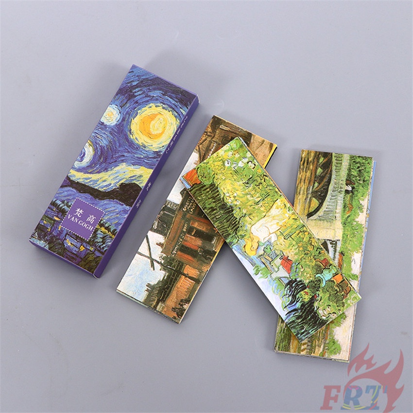 ❉ Bookmark Hình Nhân Vật Miyazaki Hayao / Van Gogh ❉ Set 30 Thẻ Đánh Dấu Sách Thời Trang