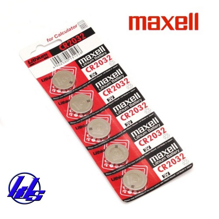 Pin CR2032 Maxell lithium 3V (Pin CMOS) - Vỉ 1 viên - Made in Japan