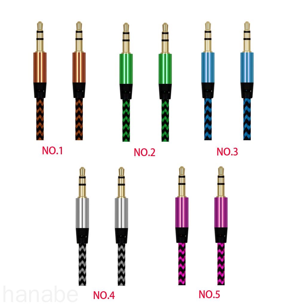 Dây cáp âm thanh dài 1m Aux 3.5mm thay thế cho tai nghe mp3