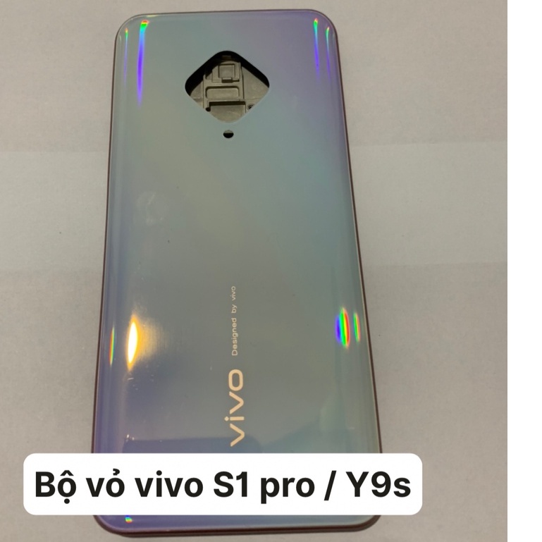 Bộ vỏ điện thoại full zin Vivo S1 pro / Y9s ( dùng chung ) - bộ gồm lưng, sường, phím bấm, kính camera