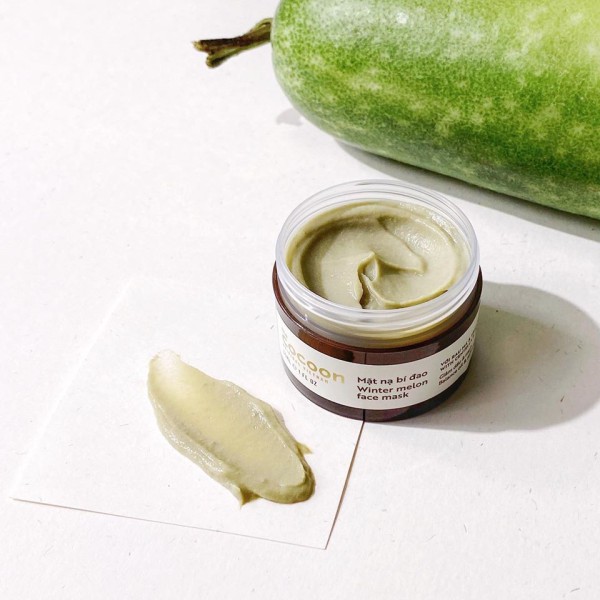 Mặt Nạ Bí Đao Cocoon Winter Melon Face Mask With Centella &amp; Tea Tree Giảm Dầu và Mụn