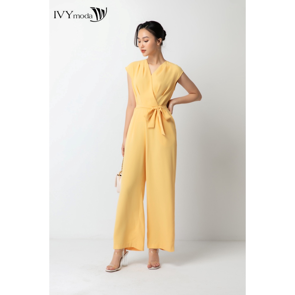 [NHẬP WABRTL5 GIẢM 10% TỐI ĐA 50K ĐH 250K ]Jumpsuit quần dài nữ IVY moda MS 18M6388