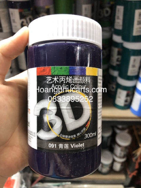 Màu acrylic 3D 300ml - màu hiếm