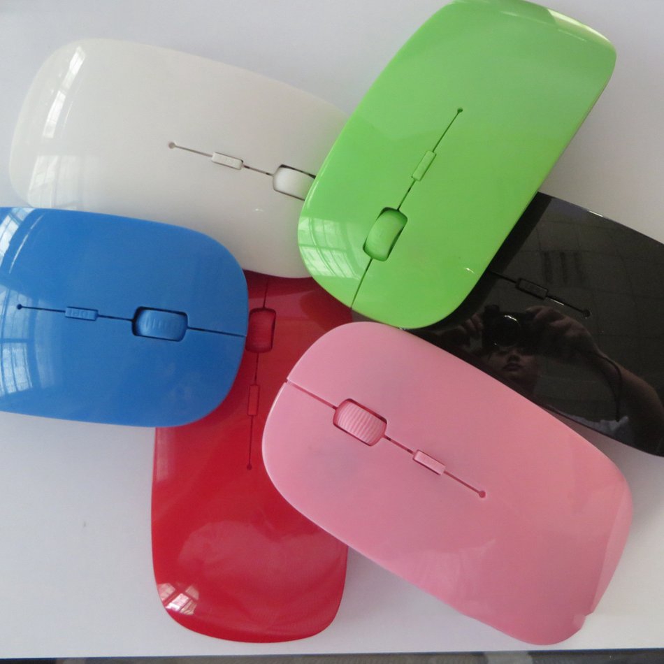 (orb) Chuột Quang Không Dây Siêu Mỏng 2.4g Cổng Usb Cho Máy Tính
