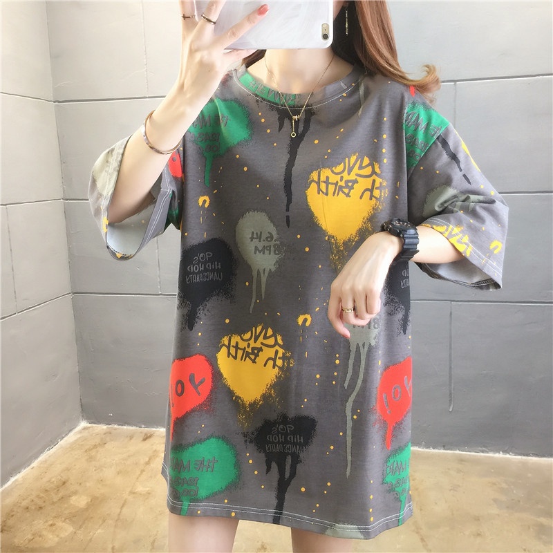 Áo thun tay ngắn Plus Size in hình đạo Hồi 0829