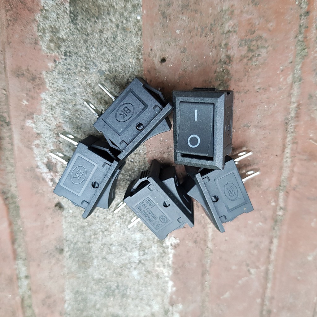 Công tắc bập bênh KCD1-101 15x21mm 250V 6A