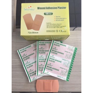 Băng cá nhân bảng lớn Greetmed (Hộp 100 miếng)