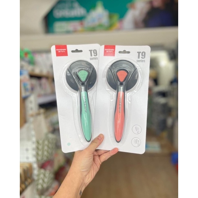 PAKEWAY T9 Lược chải lông chó mèo cao cấp 2022 3 màu siêu đẹp - cải tiến nút bấm lấy lông thừa dễ dàng