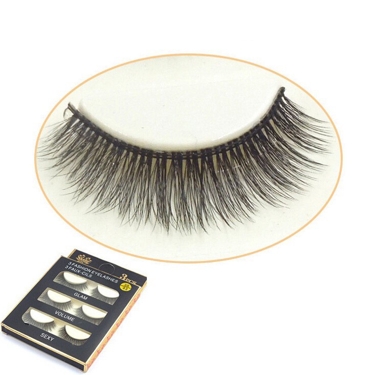 Set 3 Cặp Lông Mi Giả Mềm Mại Nối Mi SKONHED