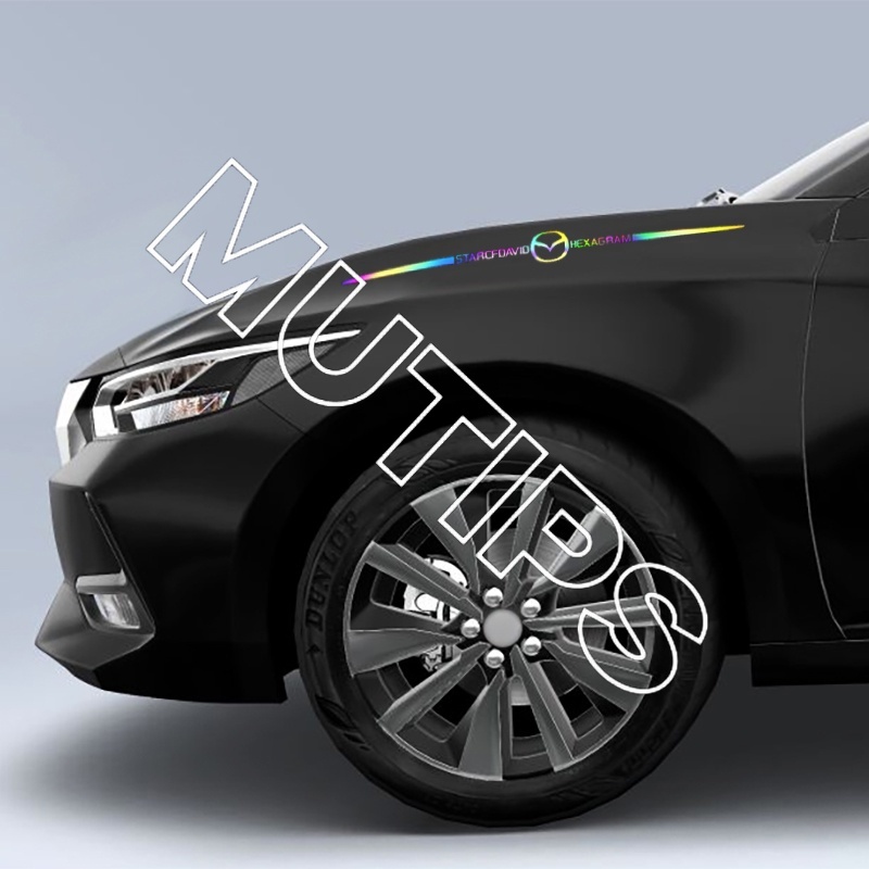Miếng Dán logo Phản Quang Nhiều Màu Sắc Trang Trí Xe Hơi Mazda 2 3 CX5 CX30 CX8 CX3 Mazda2 6 5 bl gp
