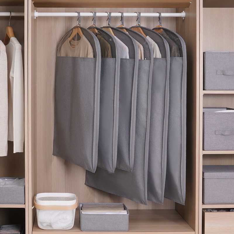 SUPO DEPOT - Túi bọc quần áo treo tủ vải oxford dày có khóa kéo chống bụi chống thấm sắp xếp tủ quần áo