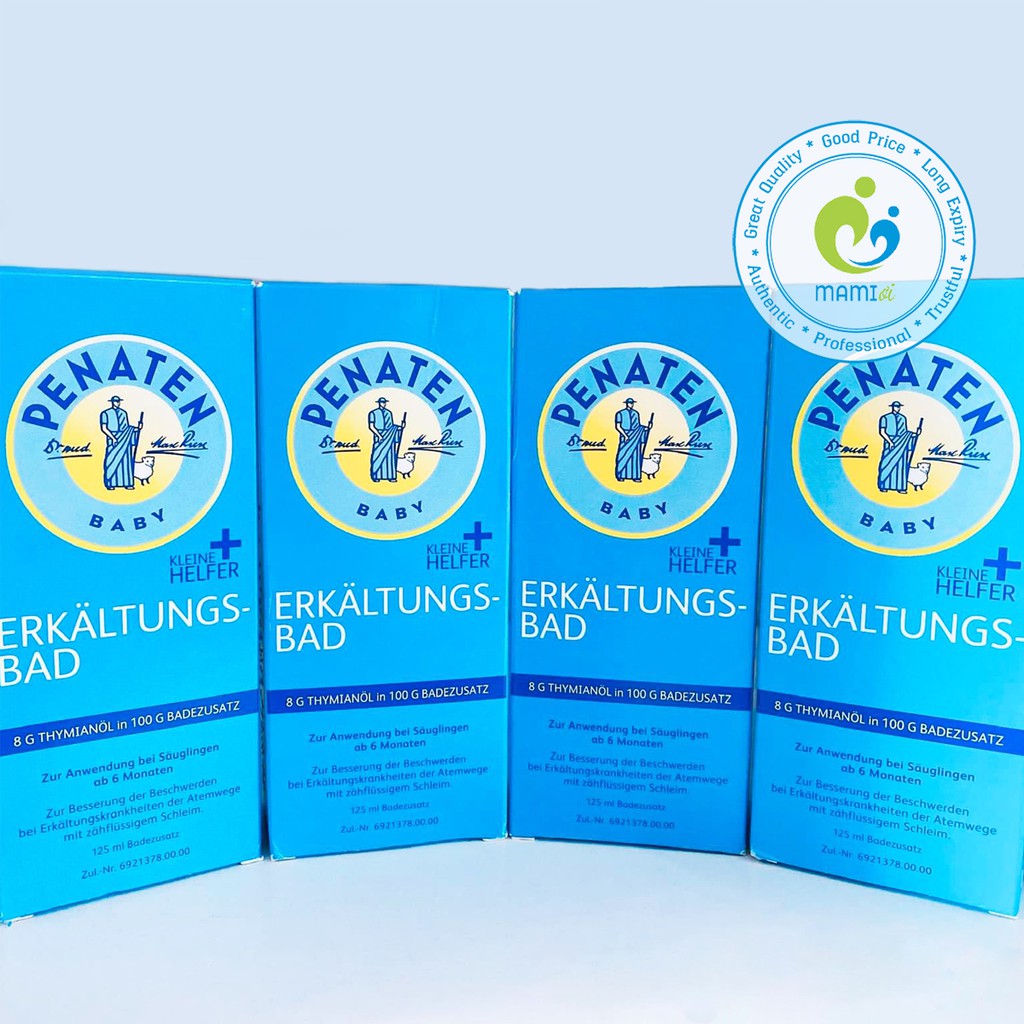 Dầu tắm (125 ml) chống cảm cúm, tăng sức đề kháng cho trẻ từ 6 tháng tuổi, mẹ sau sinh Penaten Erkältungsbad, Đức