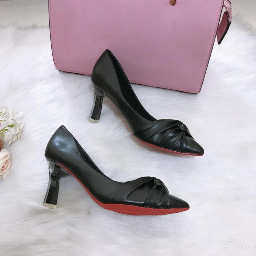 Giày cao gót [HÀNG HOT] giày cao gót nữ 7 cm cách điệu êm mềm, chống trượt | BigBuy360 - bigbuy360.vn